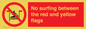 PL7456: No surfing between the red and yellow flags