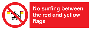 PL7456: No surfing between the red and yellow flags