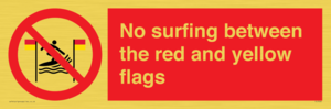 PL7456: No surfing between the red and yellow flags