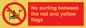 PL7456: No surfing between the red and yellow flags