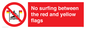 PL7456: No surfing between the red and yellow flags