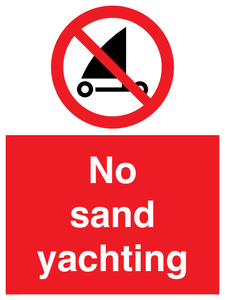 PL7459: No sand yachting