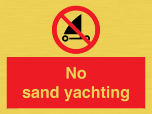 PL7459: No sand yachting