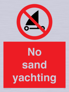PL7459: No sand yachting