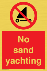 PL7459: No sand yachting