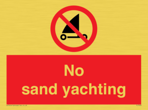 PL7459: No sand yachting