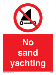 PL7459: No sand yachting