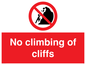 PL7460: No climbing of cliffs
