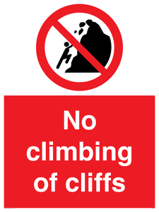 PL7460: No climbing of cliffs