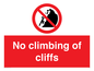 PL7460: No climbing of cliffs