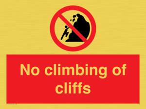 PL7460: No climbing of cliffs