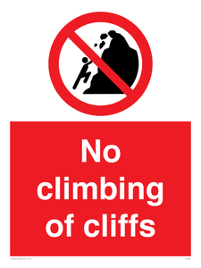 PL7460: No climbing of cliffs