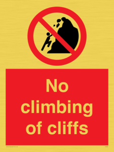 PL7460: No climbing of cliffs