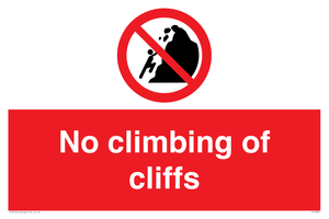 PL7460: No climbing of cliffs