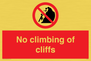 PL7460: No climbing of cliffs