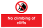 PL7460: No climbing of cliffs