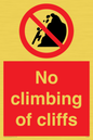 PL7460: No climbing of cliffs