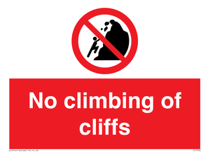 PL7460: No climbing of cliffs