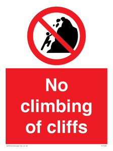 PL7460: No climbing of cliffs
