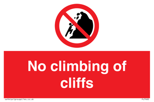 PL7460: No climbing of cliffs