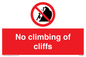 PL7460: No climbing of cliffs