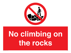 PL7462: No climbing on the rocks