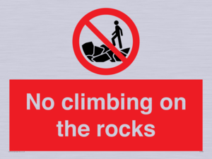 PL7462: No climbing on the rocks