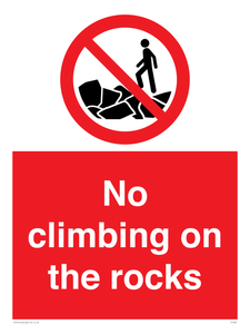 PL7462: No climbing on the rocks