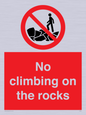 PL7462: No climbing on the rocks
