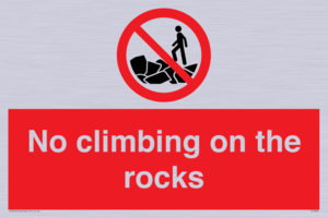 PL7462: No climbing on the rocks