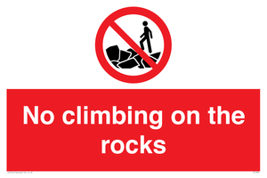 PL7462: No climbing on the rocks