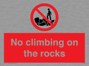 PL7462: No climbing on the rocks