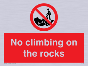 PL7462: No climbing on the rocks