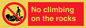PL7462: No climbing on the rocks