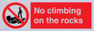 PL7462: No climbing on the rocks