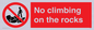 PL7462: No climbing on the rocks