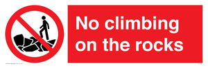PL7462: No climbing on the rocks