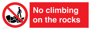 PL7462: No climbing on the rocks
