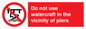 PL7463: Do not use watercraft in the vicinity of piers