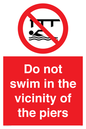 PL7464: Do not swim in the vicinity of the piers