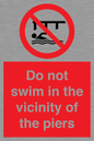 PL7464: Do not swim in the vicinity of the piers