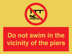 PL7464: Do not swim in the vicinity of the piers