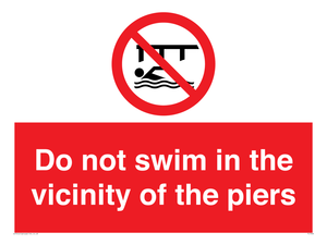 PL7464: Do not swim in the vicinity of the piers