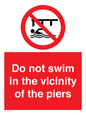 PL7464: Do not swim in the vicinity of the piers