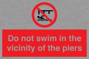 PL7464: Do not swim in the vicinity of the piers