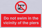 PL7464: Do not swim in the vicinity of the piers