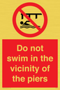 PL7464: Do not swim in the vicinity of the piers
