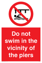 PL7464: Do not swim in the vicinity of the piers