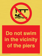PL7464: Do not swim in the vicinity of the piers