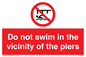 PL7464: Do not swim in the vicinity of the piers